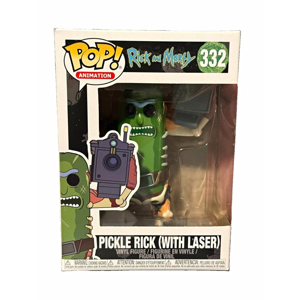Funko Pop! Animation Rick and Morty Pickle Rick w/ Laser #332 Vinyl 2020